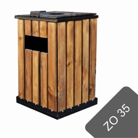 سطل زباله چوبی ZO 35